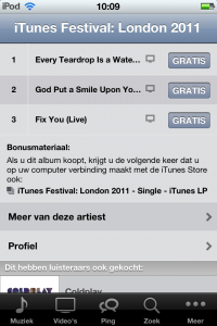 iTunes 12 dagen app 3 dag 1: Coldplay