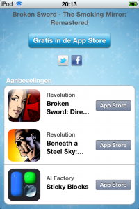 iTunes 12 dagen app 2 dag 2: Broken Sword - The Smoking Mirror: Remastered