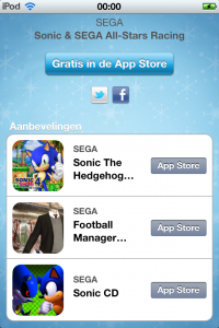 iTunes 12 dagen app 2 dag 5: Sonic & SEGA All-Stars Racing