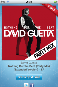 iTunes 12 dagen app 1 dag 6: David Guetta