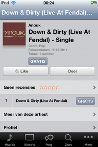 iTunes 12 dagen app 3 dag 8: Anouk