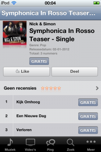 iTunes 12 dagen app 3 dag 9: Nick & Simon