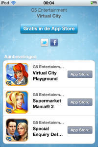 iTunes 12 dagen app 2 dag 10: Virtual City
