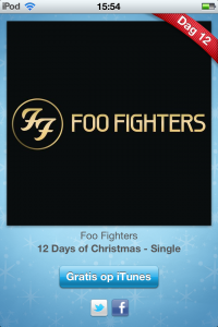 iTunes 12 dagen app 1 dag 12: Foo Fighers